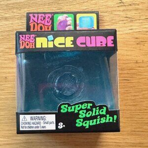 NEEDOH Nice Cube by Schylling Blue Super Solid Squish Squeeze Toy